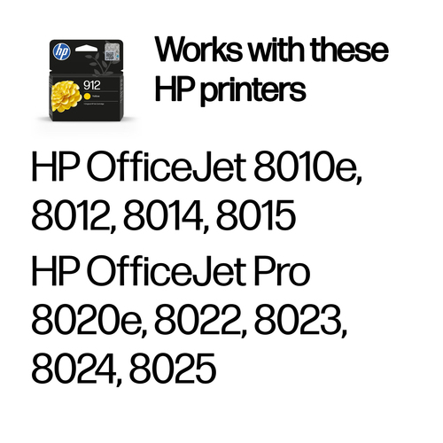 HP 912 Ink Cartridge Yellow 2.93ml - image 2
