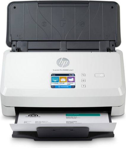 HP ScanJet Pro N4000 snw1 Escáner alimentado con hojas 600 x 600 DPI A4 Negro, Blanco imagen 1