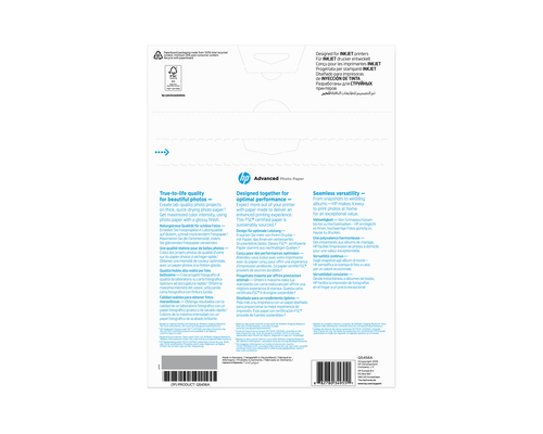 HP Inc. Papier Advanced foto Błyszczcy 250g A4 25arkuszy Q5456A
