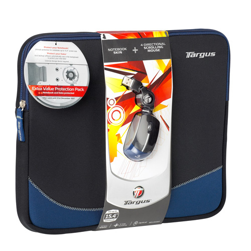 Targus Notebook Skin + 4-Directional Scroll Mouse