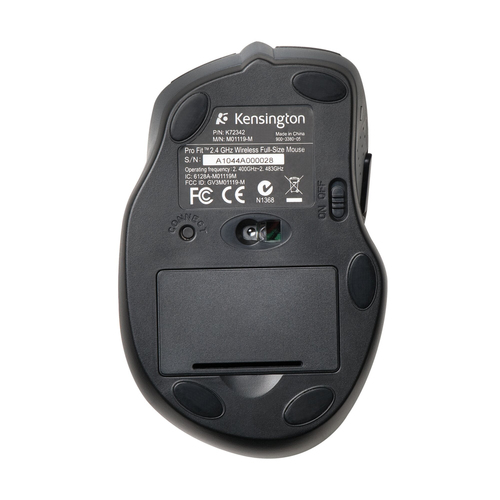 Kensington Black Pro Fit Wireless Full-Size Mouse K72370EU - image 5