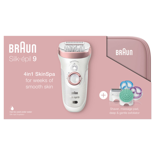Braun Silk-épil 9 81702657 epilator 40 tweezers Rose gold, White – image 2