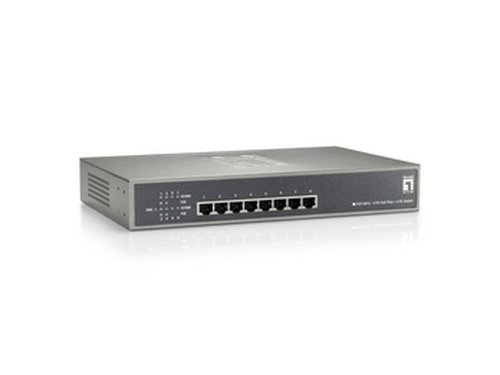 LevelOne 4 FE PoE-Plus + 4 FE Switch, 61.6W