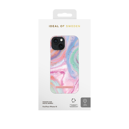 iDeal of Sweden Printed Case MagSafe iPhone 15 Pastel Marble – image 4