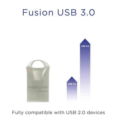 Integral 256GB USB3.0 DRIVE FUSION METAL UP TO R-110 W-30 MBS – image 3