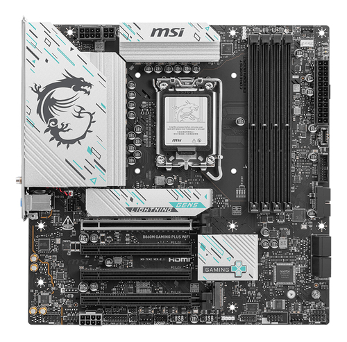 Msi B860M Gaming Plus Wifi LGA1851 Motherboard, Black - image 2