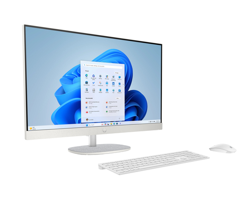 HP AI 27-cr2008ns Intel Core Ultra 7 255U 68,6 cm (27") 1920 x 1080 Pixeles PC todo en uno 32 GB DDR5-SDRAM 1 TB SSD Windows 11 Home Wi-Fi 6 (802.11ax) AI PC Blanco