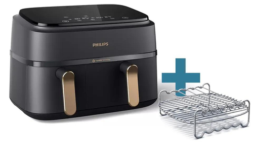 Philips NA352/04 Dual Basket Airfryer Zwart