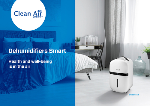Clean Air Optima CA-702 Smart luchtontvochtiger Luchtontvochtiger Wit, afbeelding 9