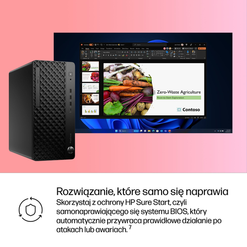 HP Inc. Komputer ProDesk 4 Tower G1i Desktop AI PC U5-225 512/16/W11P      9H7U6ET
