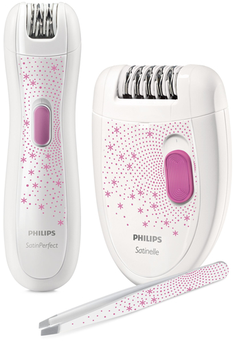 Philips Trio Smooth set HP6549/00 epilator Pink, White