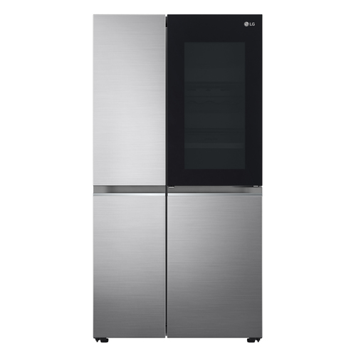 LG GSQV90PZAE side-by-side холодильник Отдельно стоящий 655 L Металлический, Серебристый