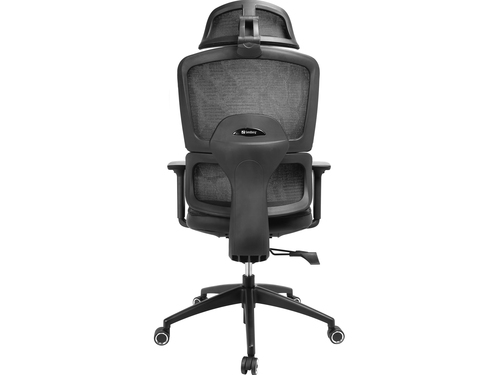 Sandberg ErgoFusion Gaming Chair Pro Universele gamestoel Gecapitonneerde zitting Zwart, Grijs, afbeelding 3