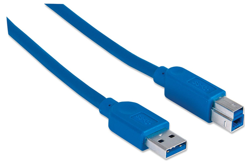 Manhattan USB3.0 aansluitkabel A stekker / B stekker 2m, afbeelding 2