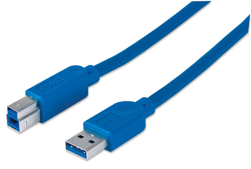Manhattan USB3.0 aansluitkabel A stekker / B stekker 2m