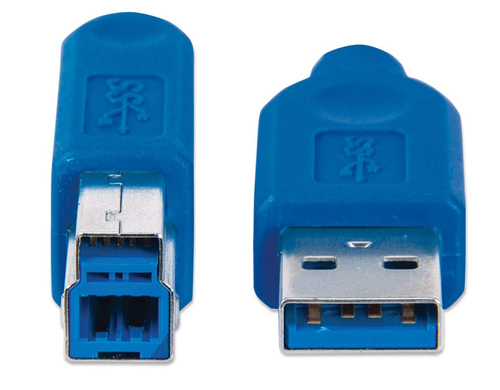 Manhattan USB3.0 aansluitkabel A stekker / B stekker 2m, afbeelding 3