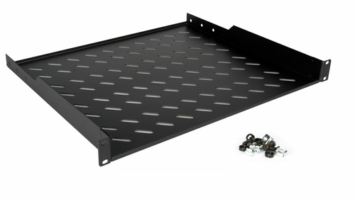 Equip legplanken fest 19" voor Serverschränke, 1U 60cm zwart, afbeelding 3