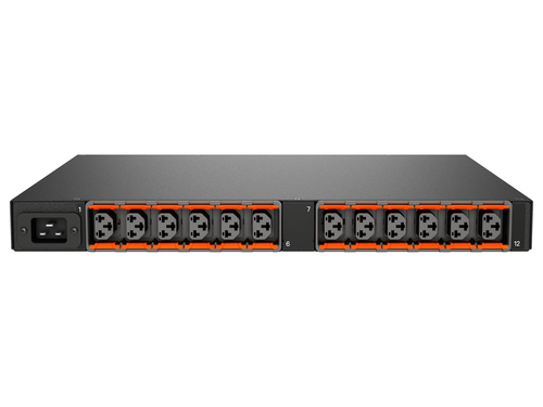 Vertiv Geist VP5U21A0 блок распределения питания 12 розетка(и) 1U Черный