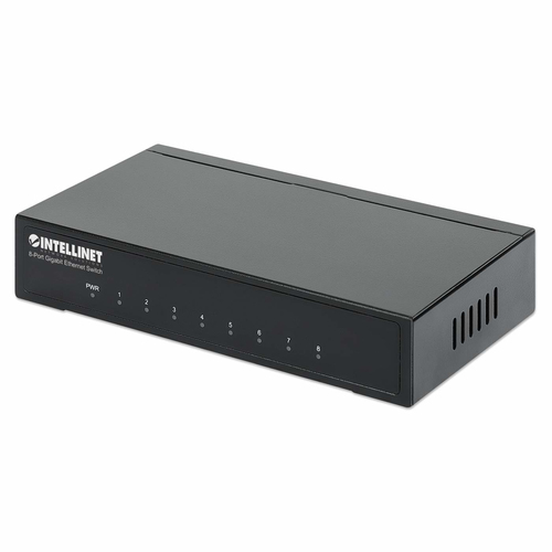 Switch Intellinet Escritorio Ethernet Gigabit 8 Puertos Color Negro 530347 - 530347