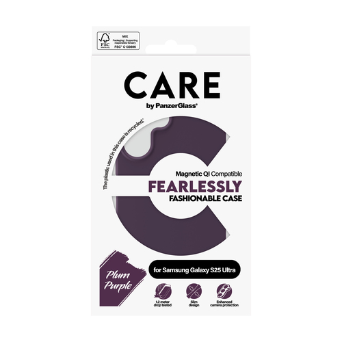 PanzerGlass CARE™ by PanzerGlass® Case Plum Purple w. Qi Compatible Samsung Galaxy S25 Ultra – image 3