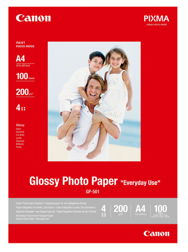 Canon GP-501 A4 Glossy Photo Paper 100 Sheets - 0775B001