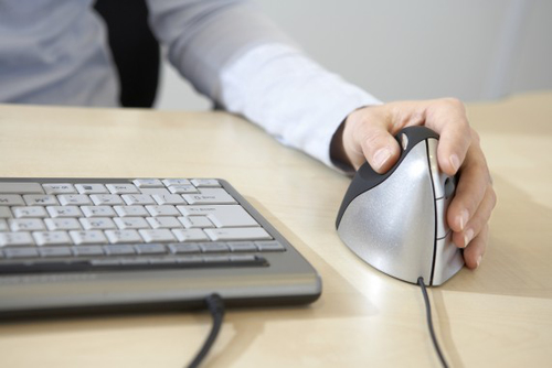 Bakker Elkhuizen BakkerElkhuizen Evoluent4 Wired Left Handed Vertical Mouse Black/Grey - image 3