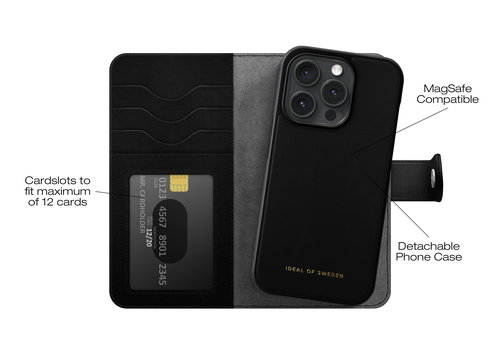 iDeal of Sweden Magnet Wallet+ MagSafe iPhone 15 Pro Black – image 5