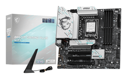 Msi B860M Gaming Plus Wifi LGA1851 Motherboard, Black - image 1