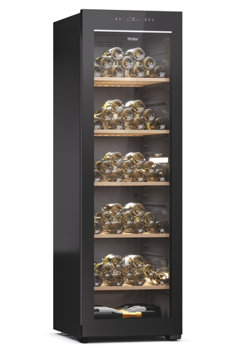 Haier Wine Bank 60 Series 5 HWS247GGU1 Compressor wine cooler Freestanding Black 247 bottle(s) – image 4