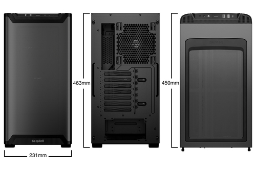BeQuiet BG074 Pure Base 501 Midi tower PC casing Black Airflow design - image 2