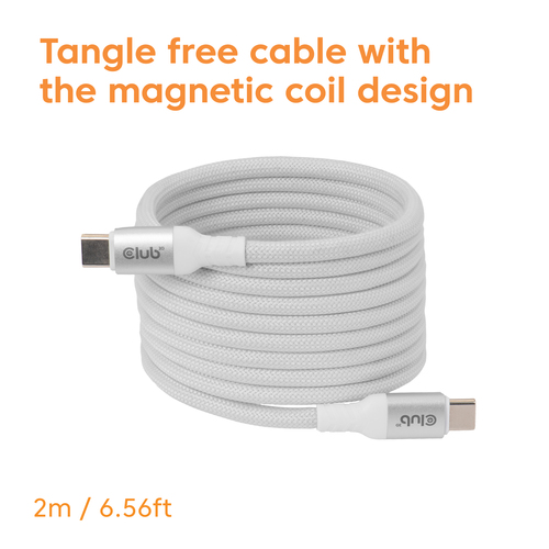 Club 3D Magnetische USB-C kabel, afbeelding 3