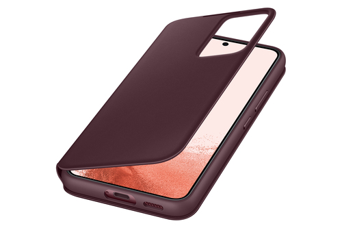 Samsung Galaxy S22 Smart Clear View Cover Burgundy – image 4