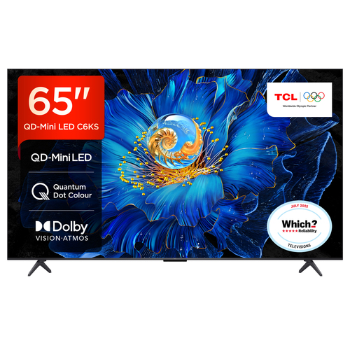 Tcl 65C6KS UK 65 4K Ultra HD Hdr Smart QD Mini LED TV Dolby Vision Dol - image 1