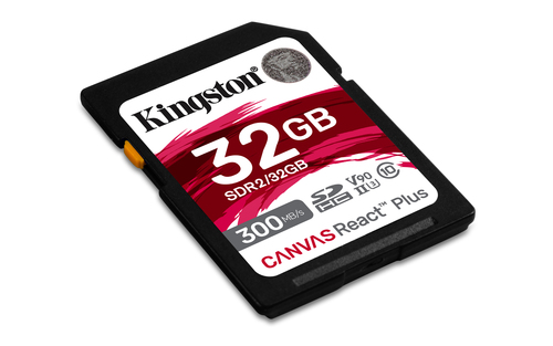 KINGSTON 32GB Canvas React Plus SDHC