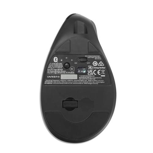 Kensington Pro Fit Ergo MY630 EQ Rechargeable Mouse muis, afbeelding 8