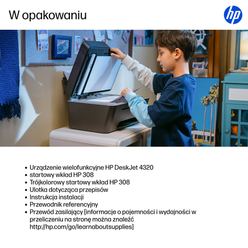 HP Inc. Urządzenie wielofunkcyjne DeskJet 4320 All-in-One A24HMB