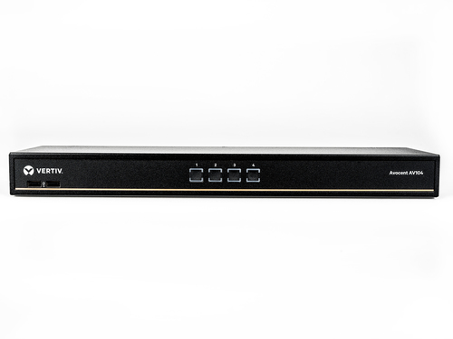 Vertiv Avocent 1x4 KVM switch with USB, push (touch) button switching, keystroke switching, cascade support, internal power supply – image 3