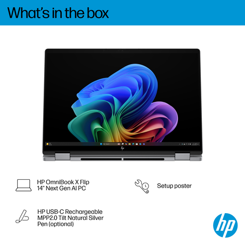 HP OmniBook X Flip Ngai 14-fm0001na Intel Core Ultra 7 256V 16GB RAM 1TB SSD 14" Touchscreen Windows 11 Home Copilot+ 2-in-1 Laptop - image 8