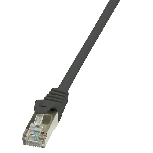 LogiLink EconLine CAT 6 Foldet uskærmet snoet par (F/UTP) 10m Patchkabel Sort