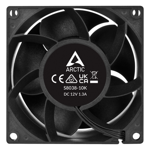 ARCTIC S8038-10K Processor Ventilator 8 cm Zwart 1 stuk(s), afbeelding 4