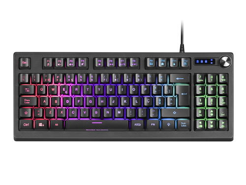 Mars Gaming MKREVOPT H-Mech Compact TKL Keyboard and Numeric Pad Full RGB Illumination Portuguese Language