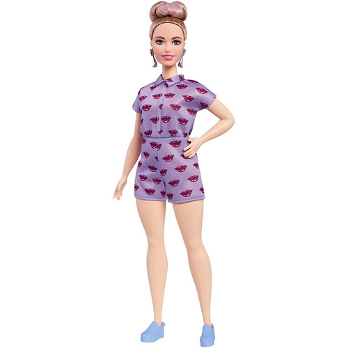 Barbie Fashionistas Doll 76 Lavender Kiss - Curvy