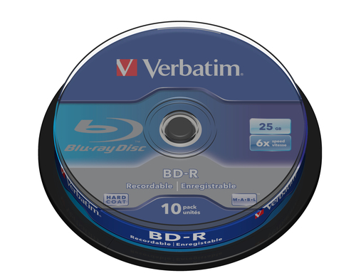 Verbatim BD-R SL 25GB 6 x 10 Pack Spindle 10 Stück(e)