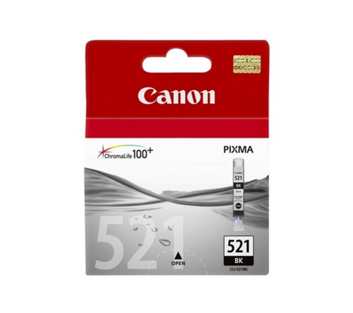 Canon CLI 521BK Sort Blækbeholder 2933B008