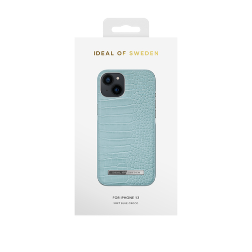 iDeal of Sweden Atelier Case iPhone 13 Soft Blue Croco – image 1