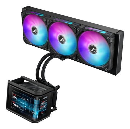 Asus Rog Ryuo IV Slc 360 Argb Curved OLED display 360mm Aio Cooler - 90RC0151-B0EAY0 - image 8