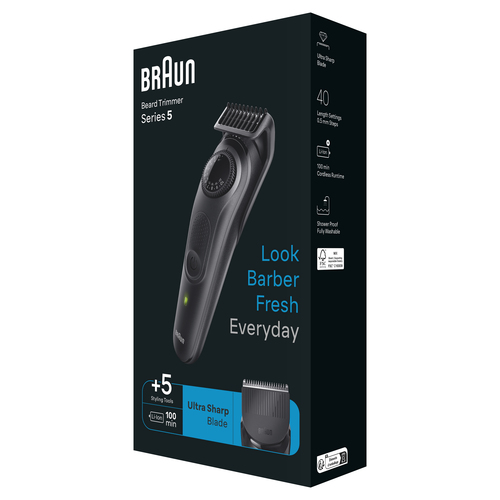 Braun BeardTrimmer 5 80708198 beard trimmer Battery 40 – image 3