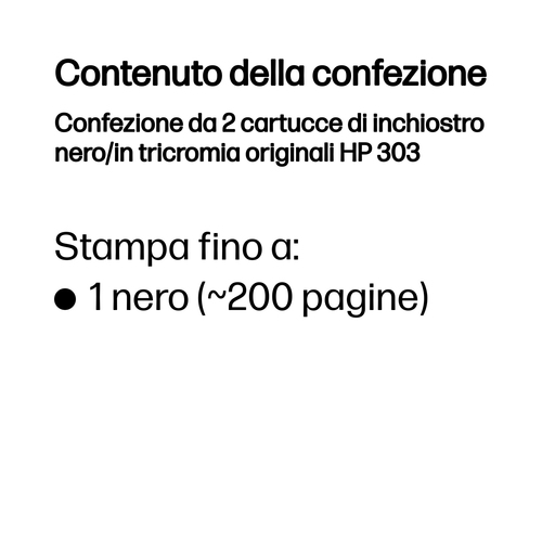 HP 303 Combo – Multipack nero + tricromia originale