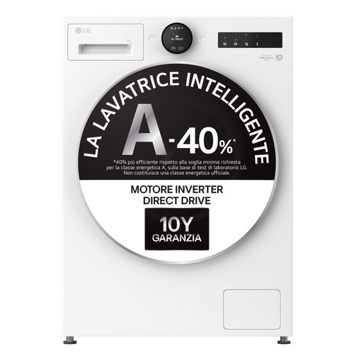 LG F4X7009TWB lavadora Carga frontal 9 kg 1400 RPM Blanco