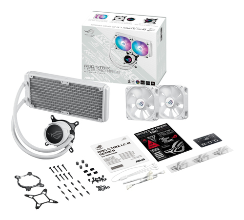 Asus Rog Strix LC Iii 240mm Argb Intel/Amd Aio Liquid CPU Cooler - White - image 8